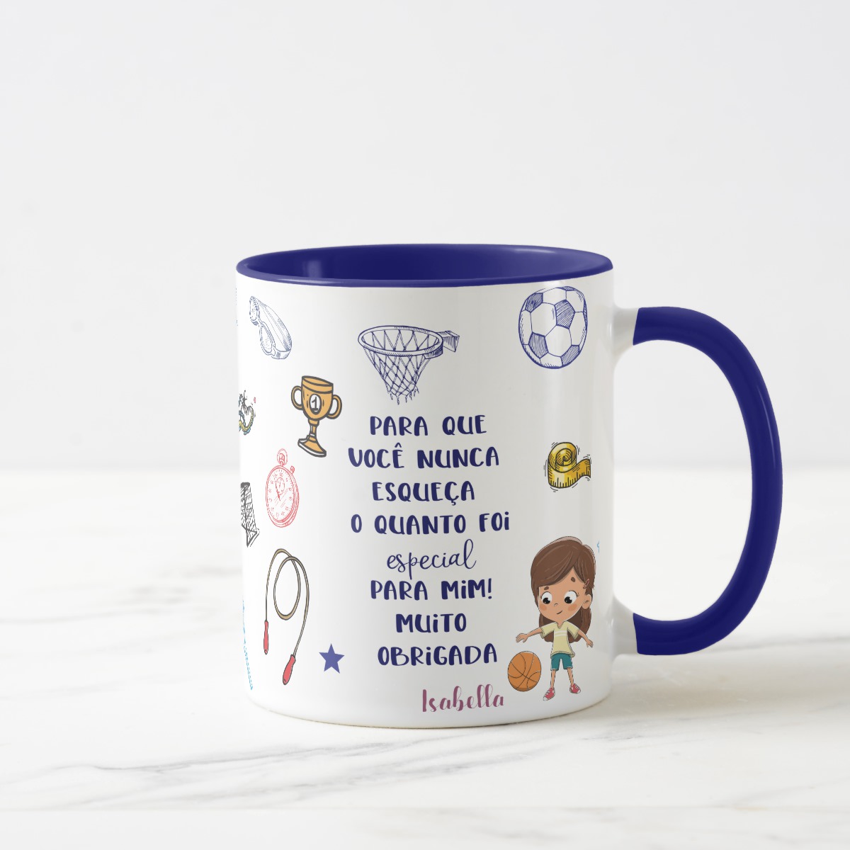 Caneca Personalizada Professor de Educação Física com Nome