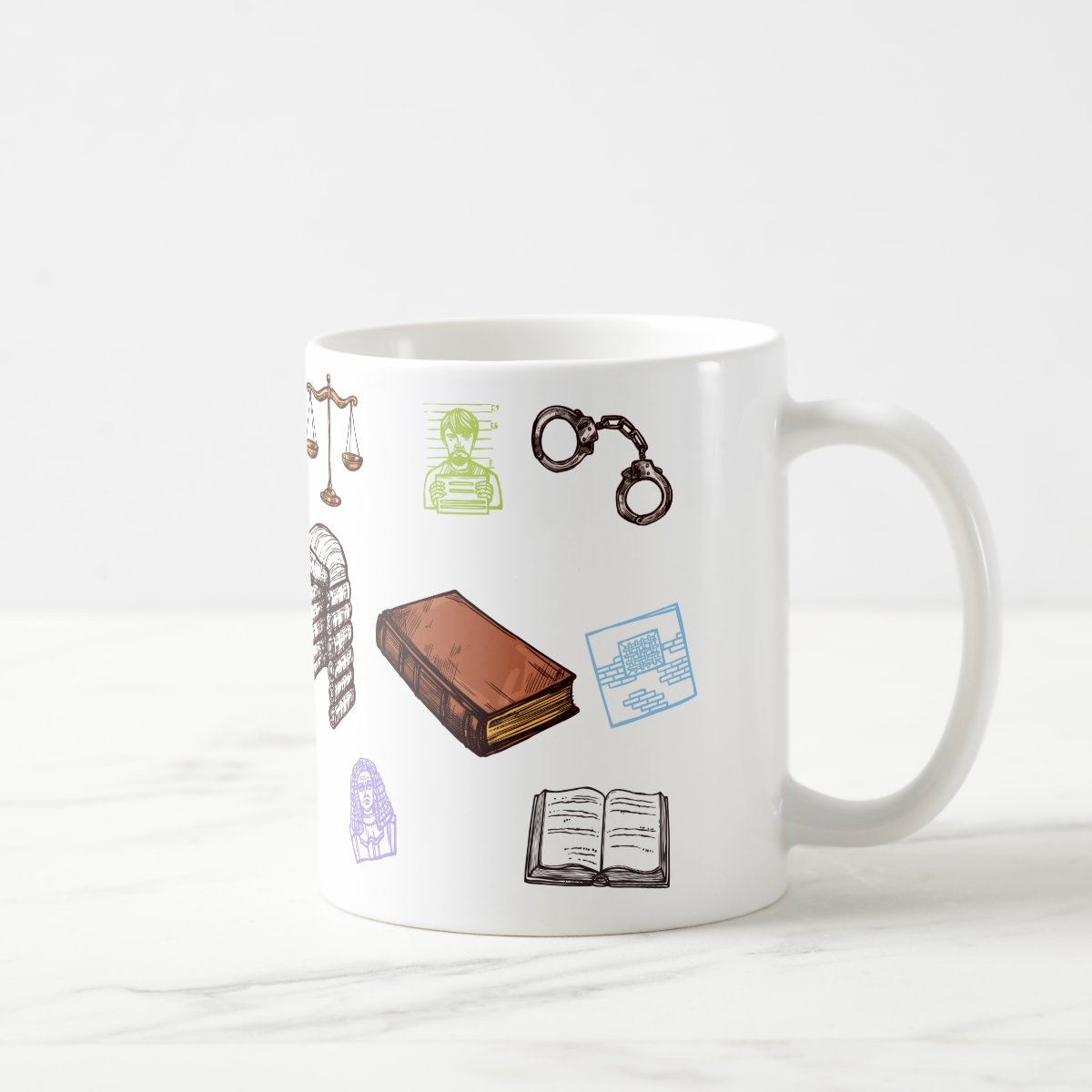 Caneca Personalizada de Direito para Profissionais Advogados