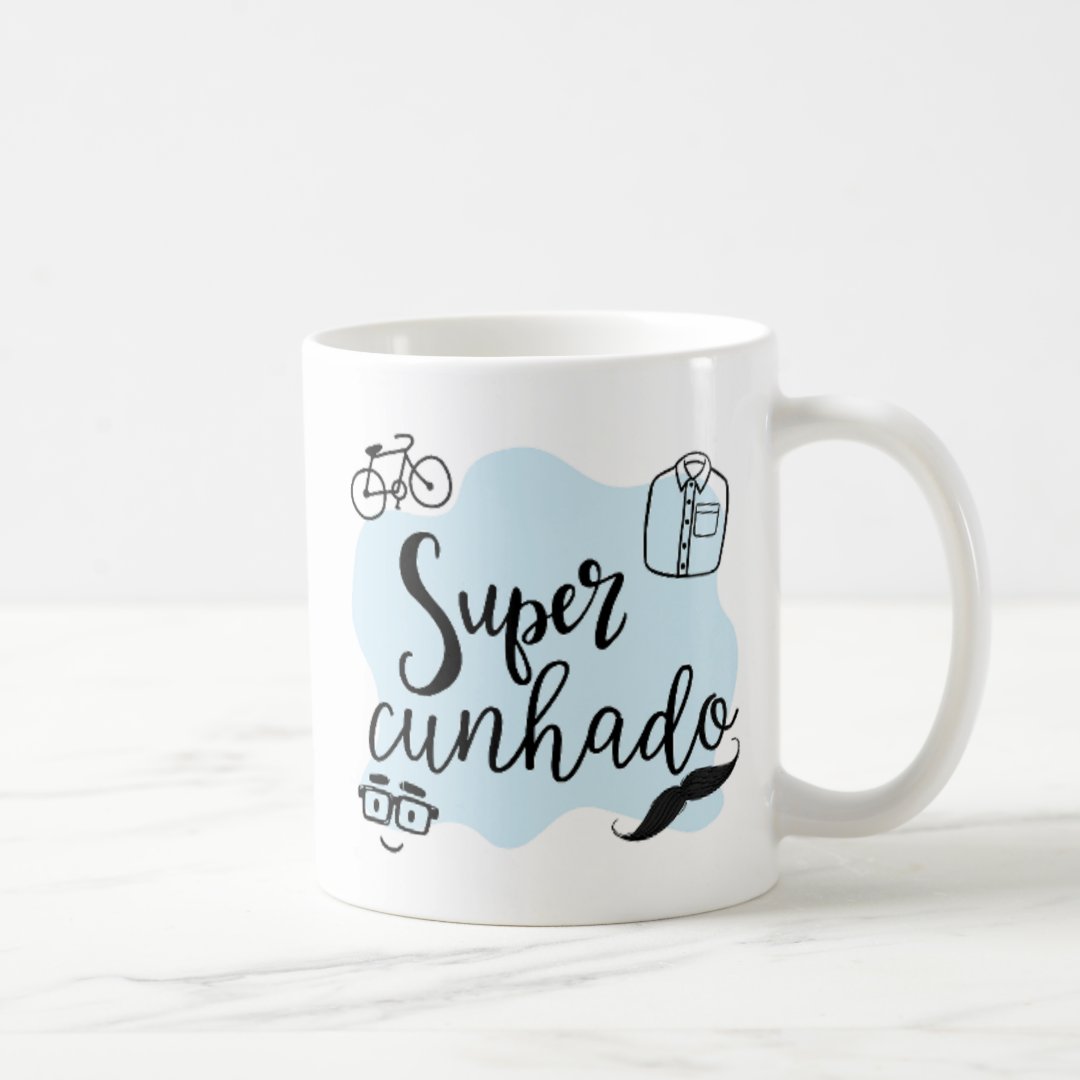 Caneca Masculina Presente de Aniversário para Super Cunhado