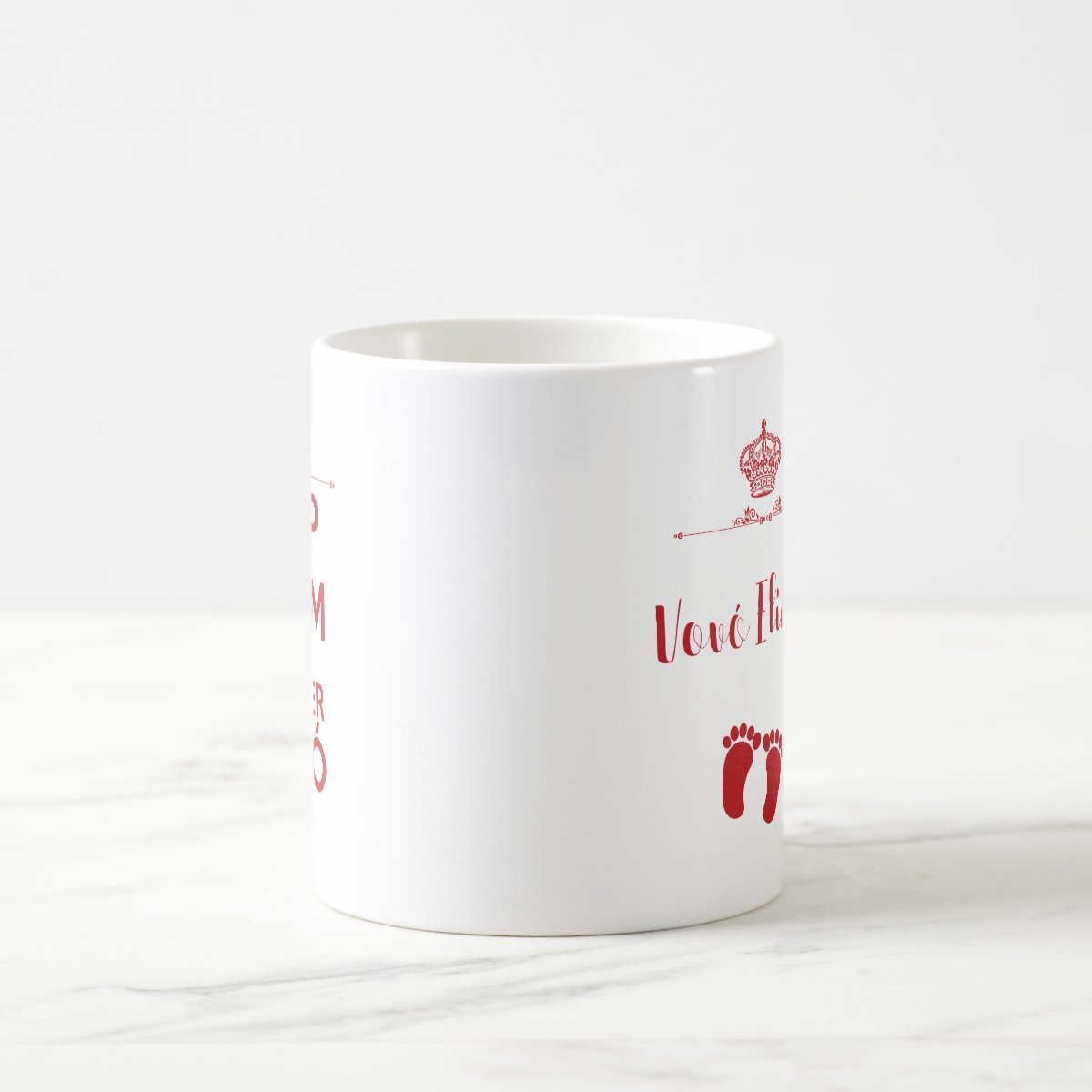 Caneca Presente Anúncio de Gravidez Futura Vovó Avó
