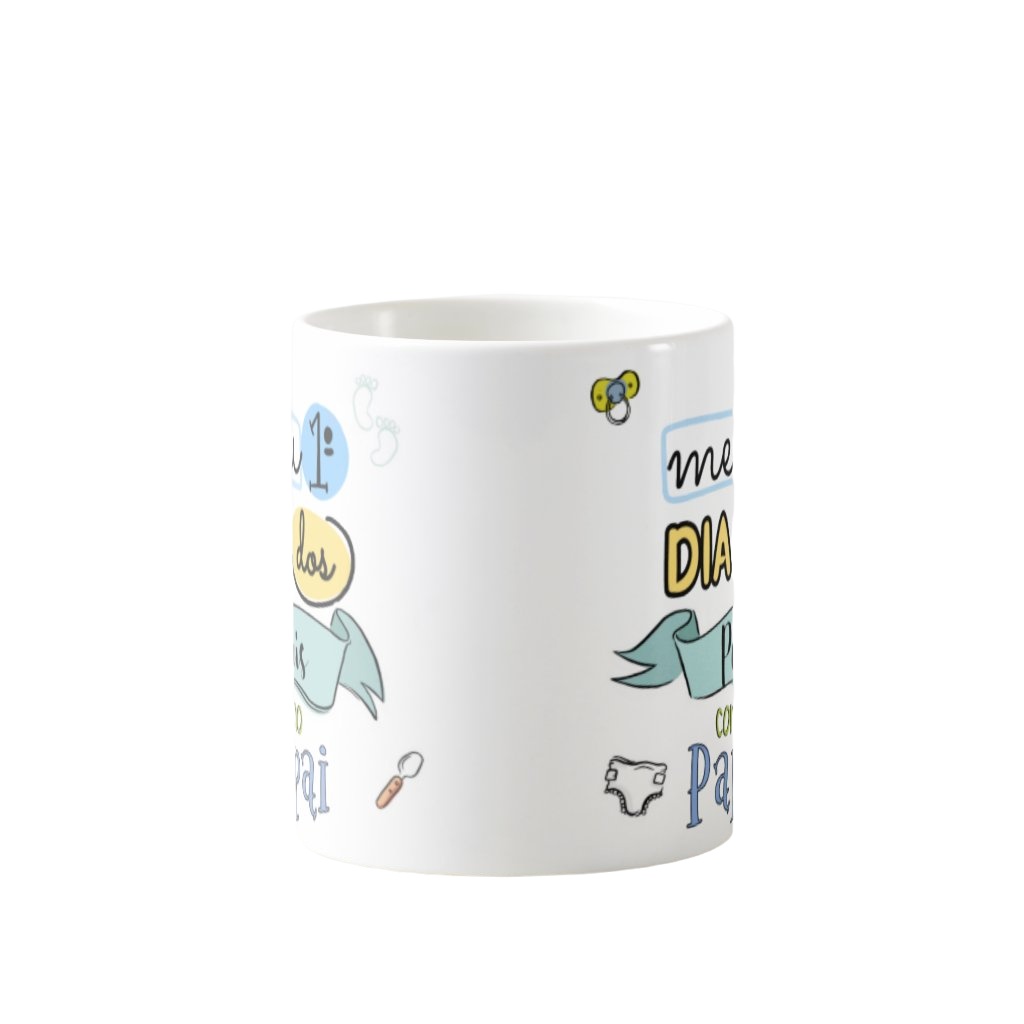 Caneca Presente Criativo Pai Frase Meu Primeiro Dia dos Pais