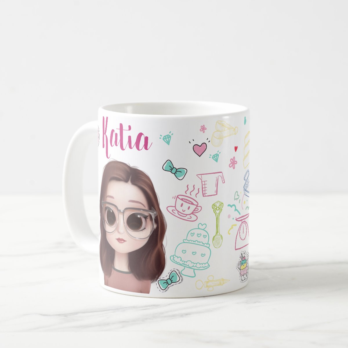 Caneca Personalizada Nome e Avatar Confeitaria