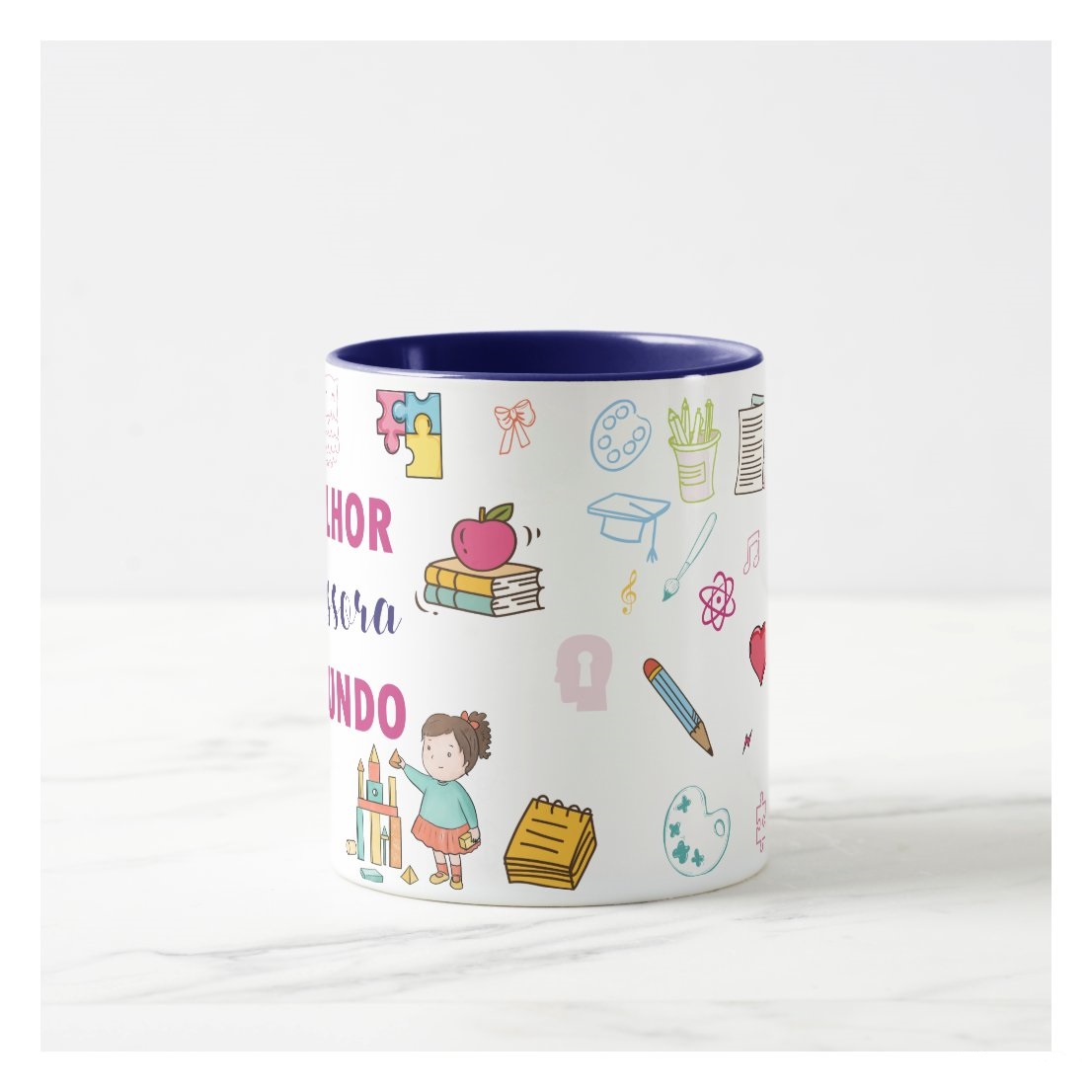 Caneca Personalizada Dia dos Professores Melhor Professora