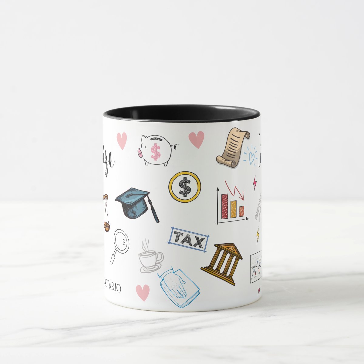 Caneca Personalizada Direito Tributário Profissão Advogado