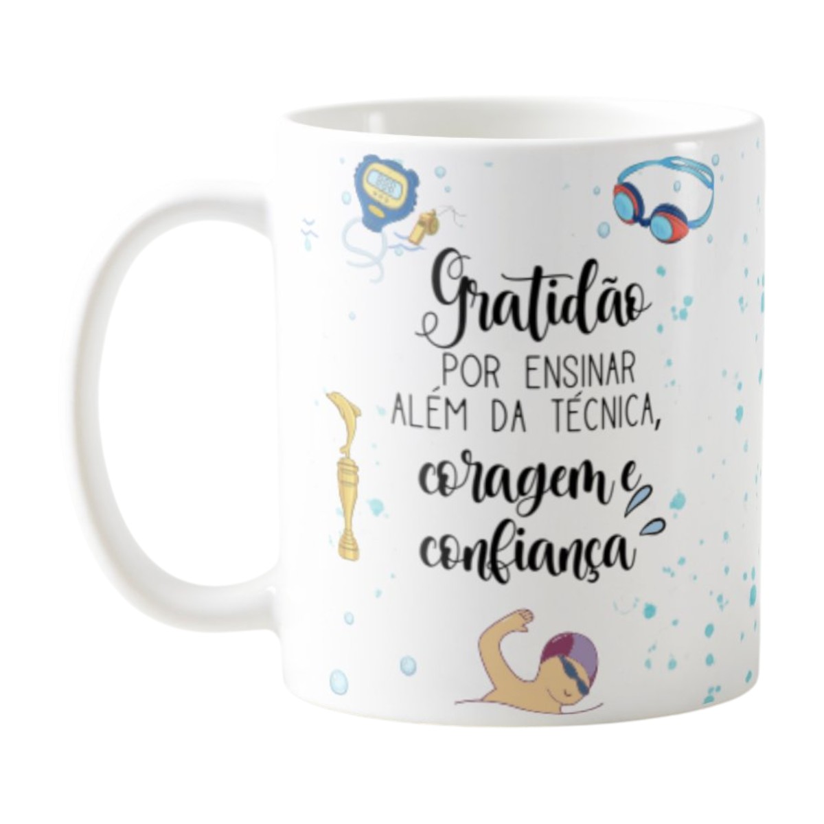 Caneca Natação Presente Dia dos Professores Professor Nado