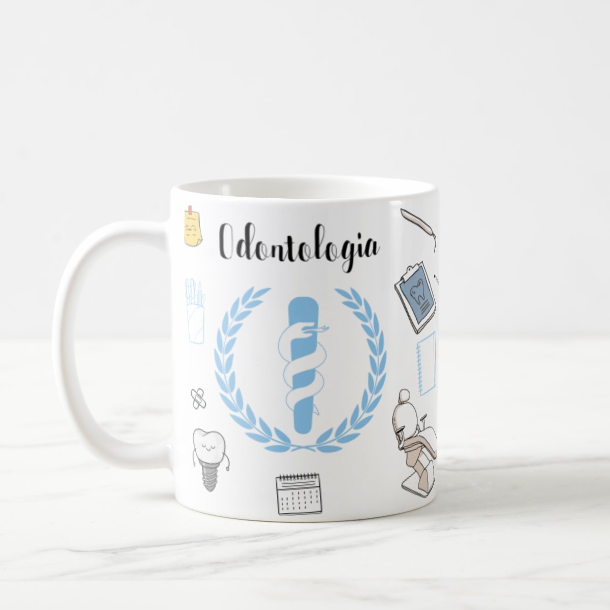 Caneca Personalizada Especial Profissão Odontologia Dentista - Profissões (Dentista)