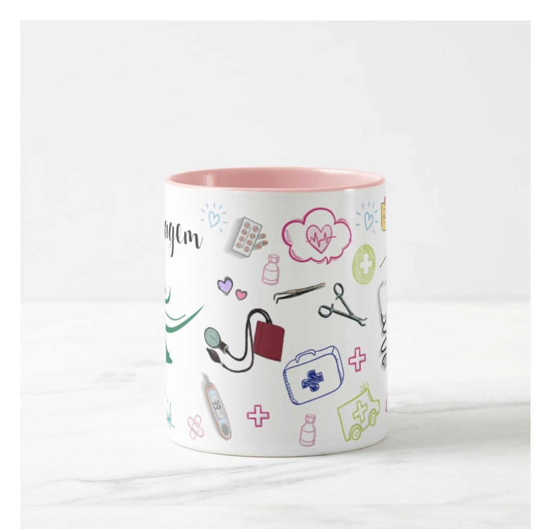 Caneca Profissão Enfermagem Presente Criativo Enfermeira