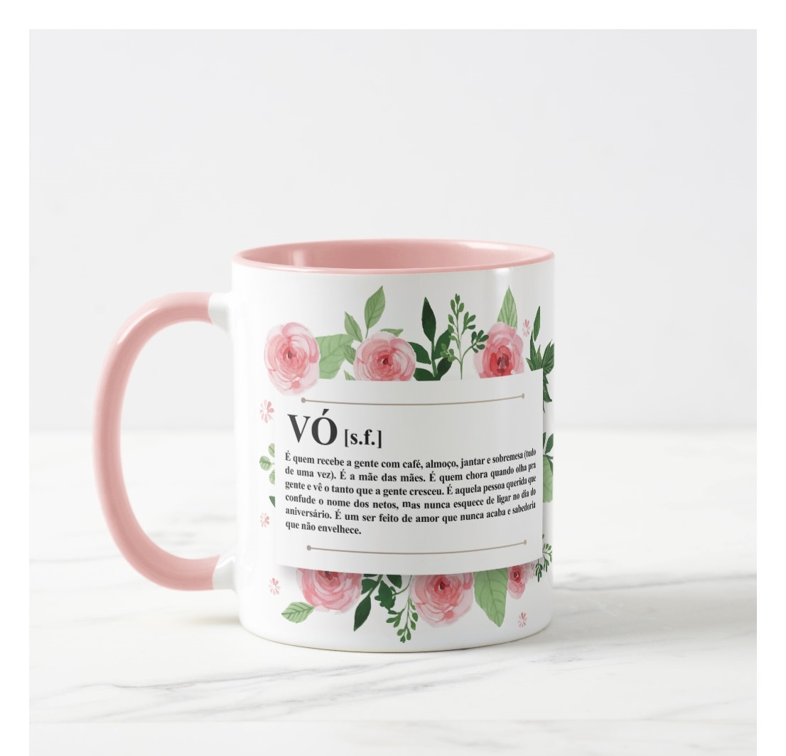 Caneca Avó Significado - Dia dos Avós - Família (Avó)