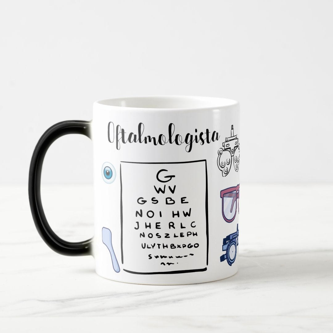 Caneca Mágica Personalizada de Presente para Oftalmologistas