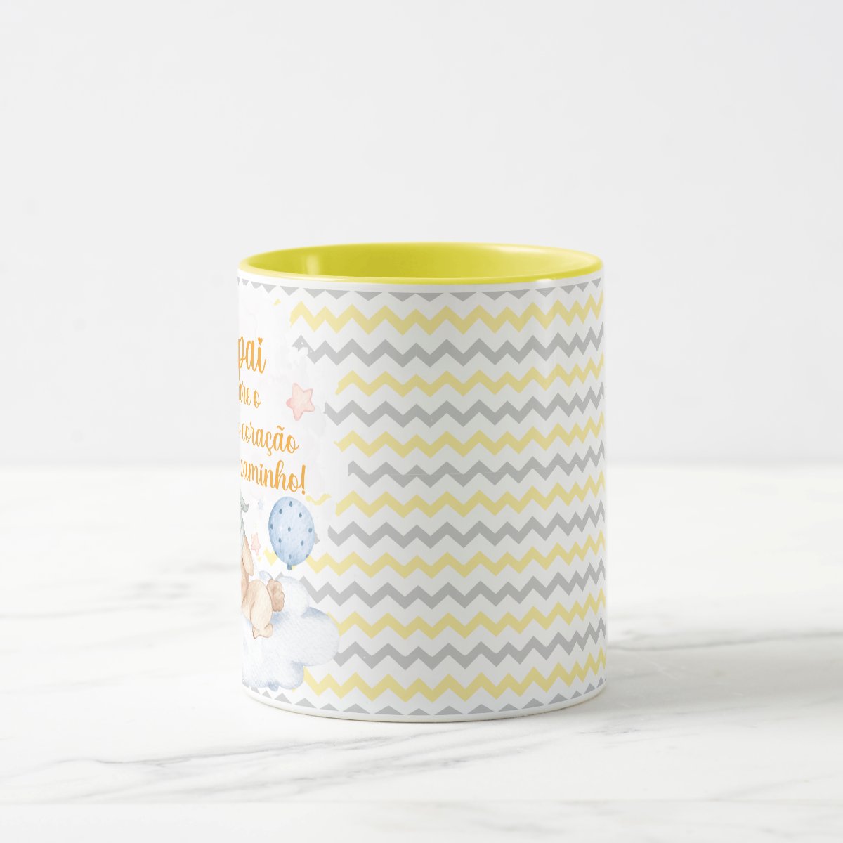 Caneca Presente Criativo Anunciar Gravidez Família - Papai