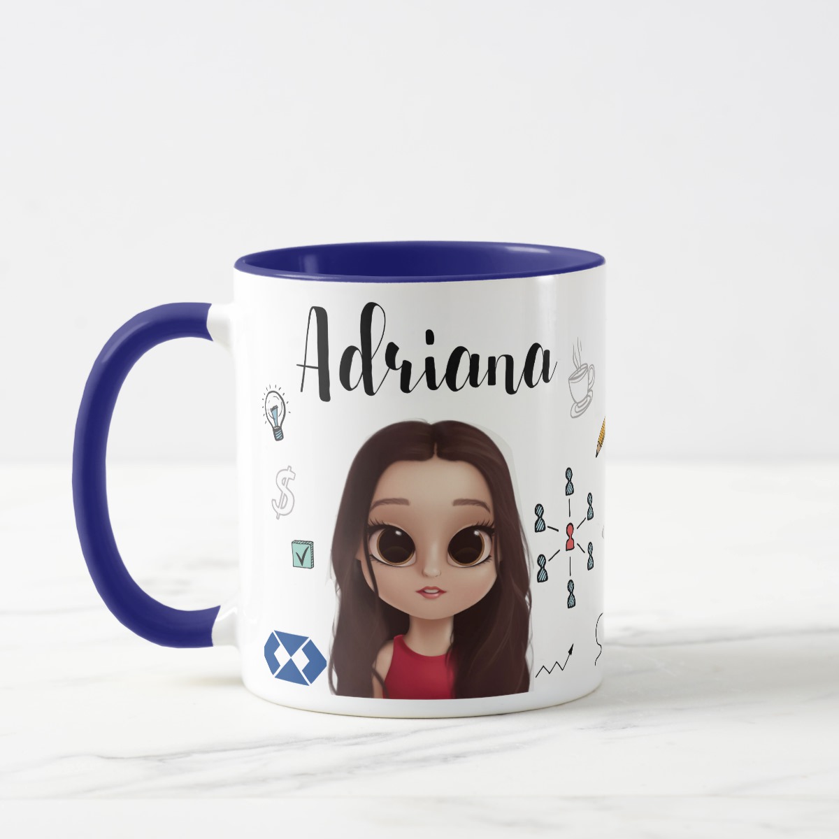 Caneca Administração Presente Criativo Administrador Avatar - Profissões (Administrador(a))