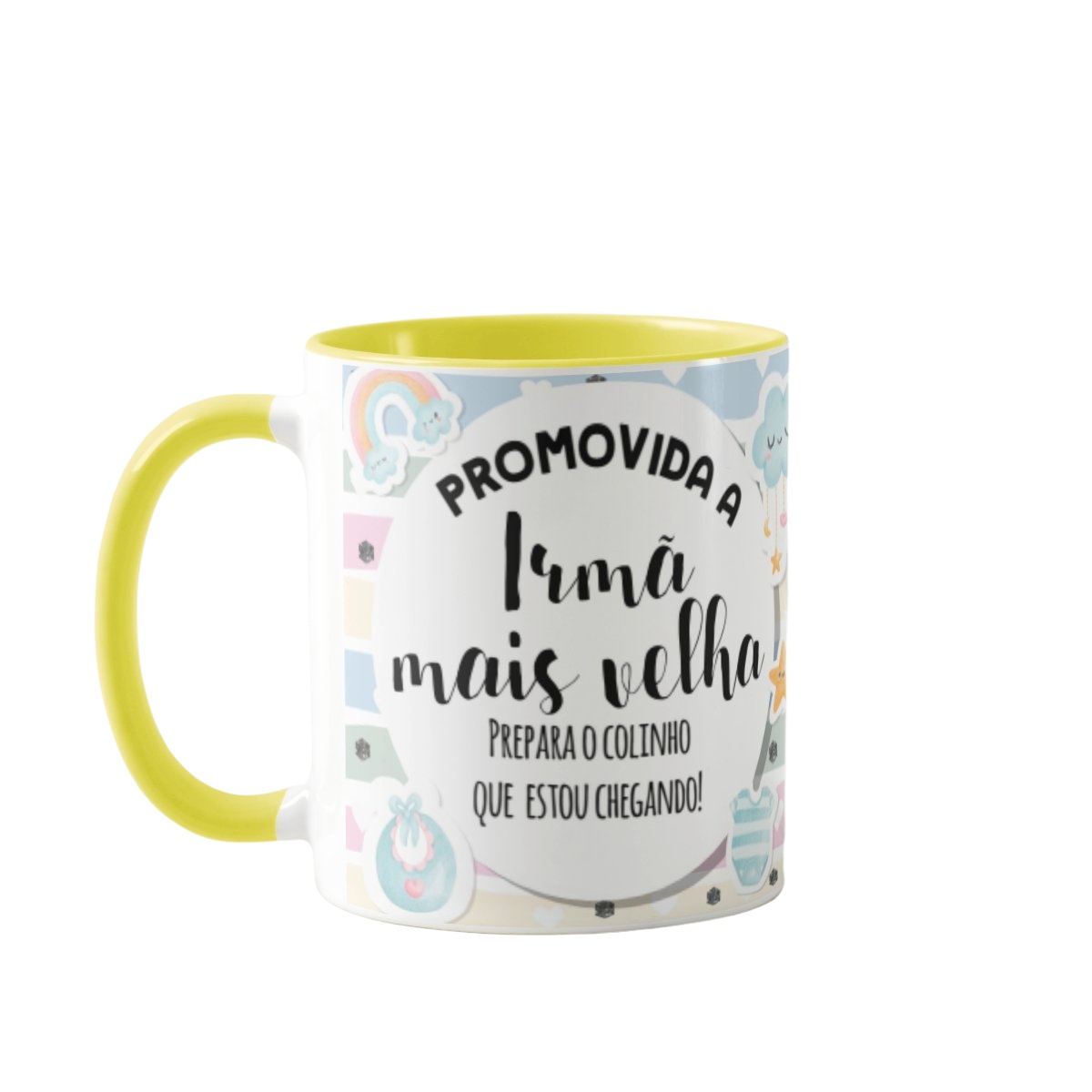 Caneca Personalizada Anúncio Gravidez para Irmã mais Velha