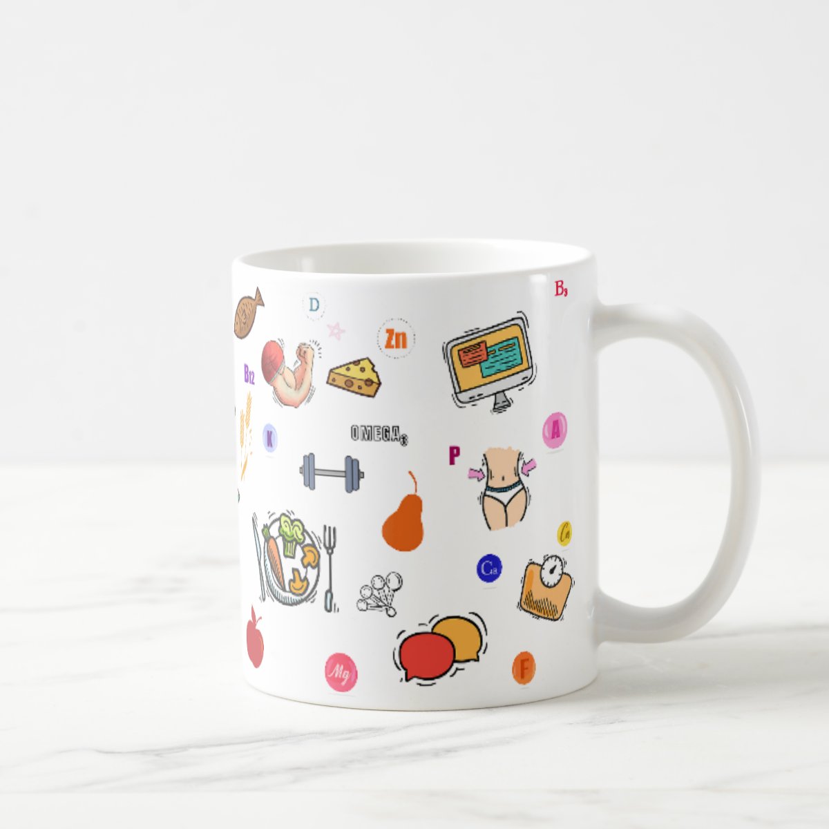 Caneca Profissão Nutricionista Presente Criativo Saudável