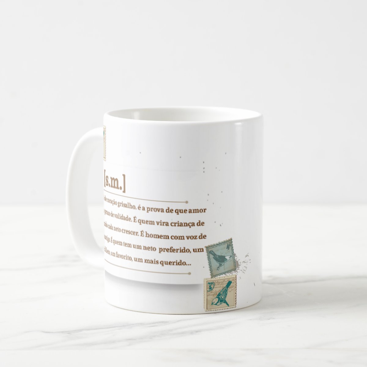 Caneca Presente Personalizado Avô Vovô com Significado