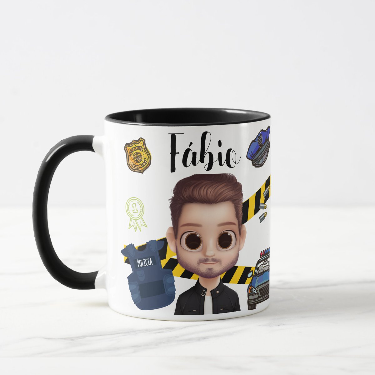 Caneca Profissões Presente Criativo Militar para Policiais