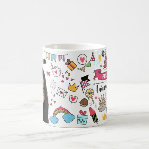 Caneca Personalizada Feminina Presente Feliz Aniversário