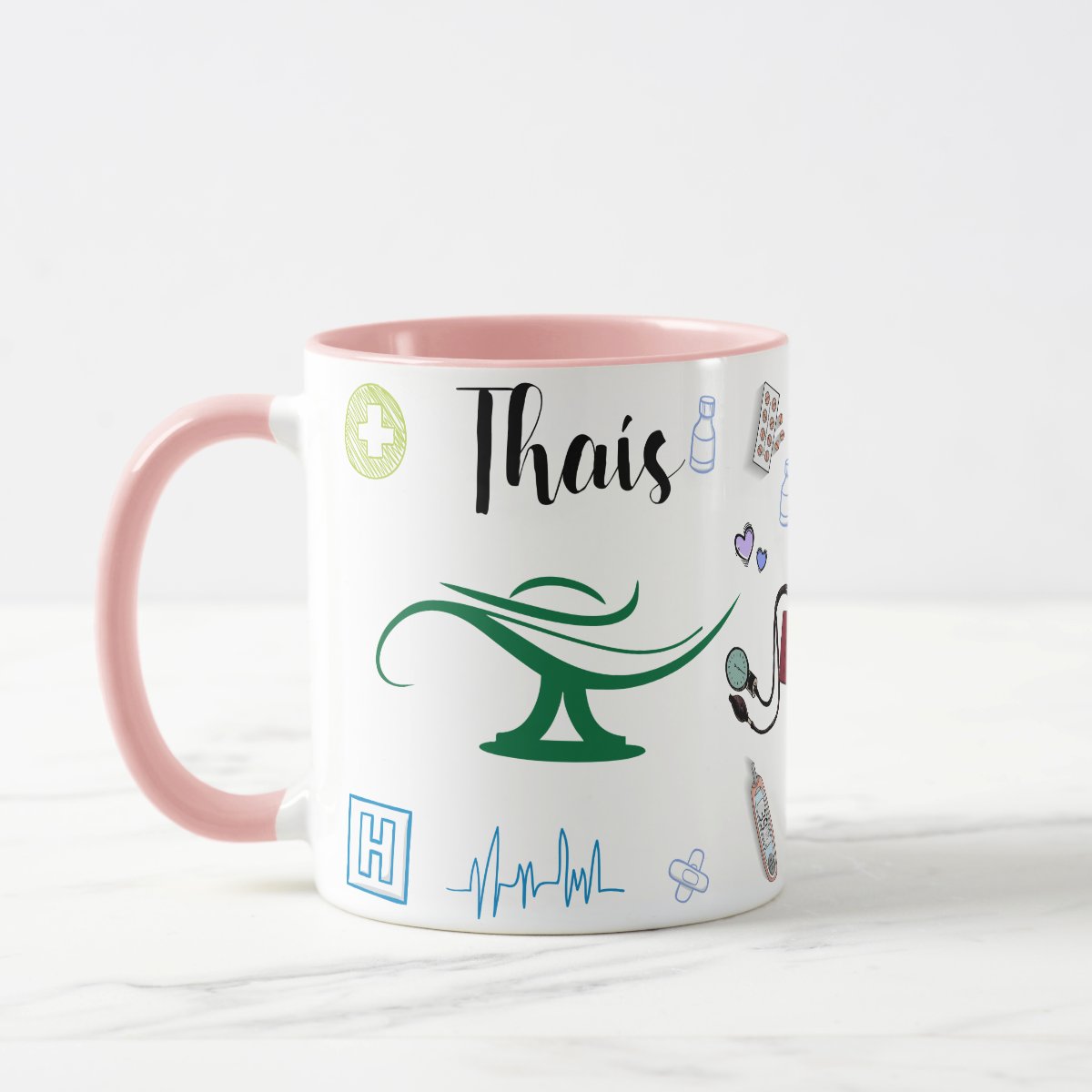 Caneca Profissão Enfermagem Presente Enfermeira - Profissões (Enfermeiro(a))