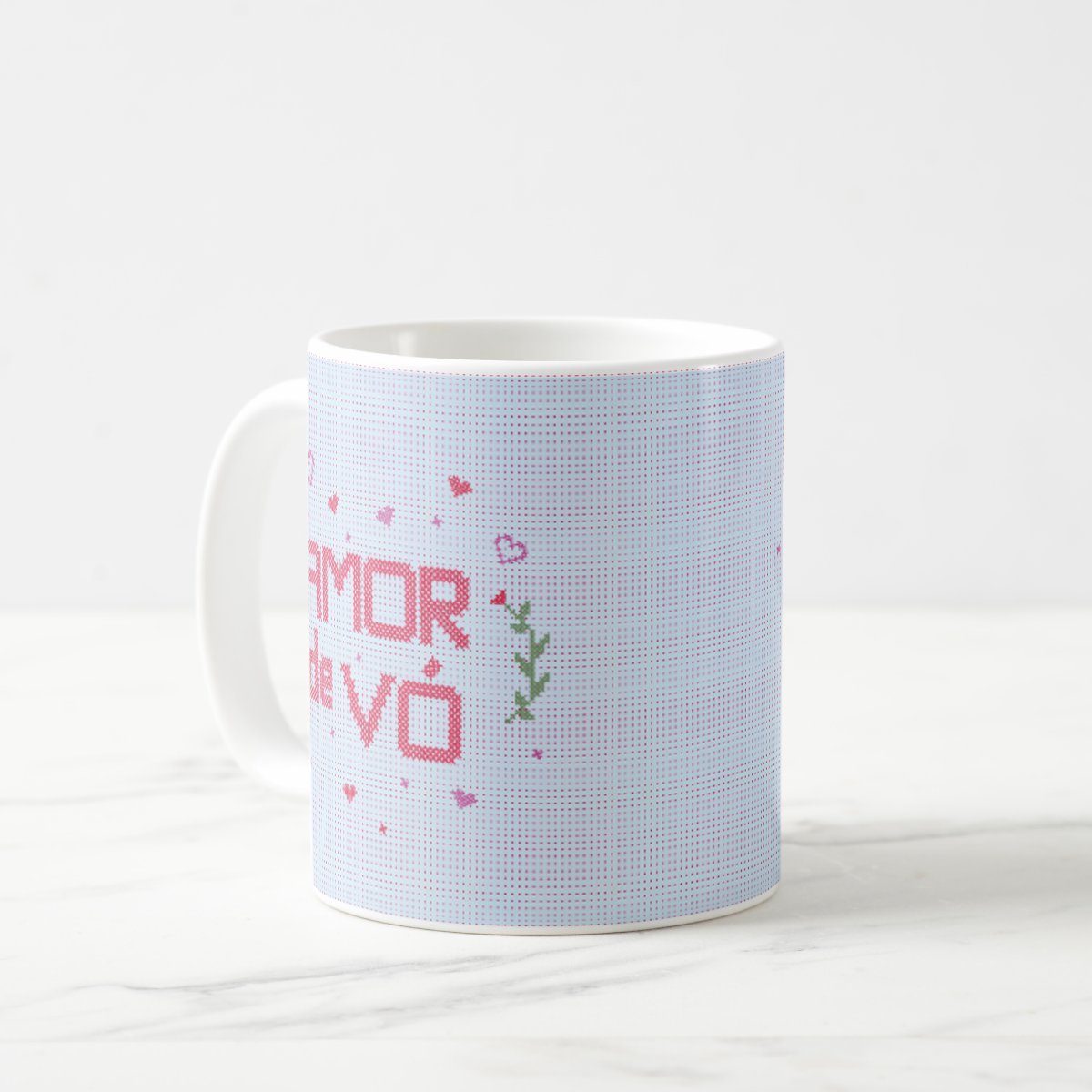 Caneca Feminina Personalizada para Presente Frase Amor de Vó
