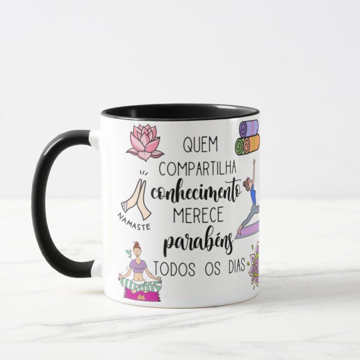 Caneca Presente Dia Dos Professores Instrutores Em Yôga