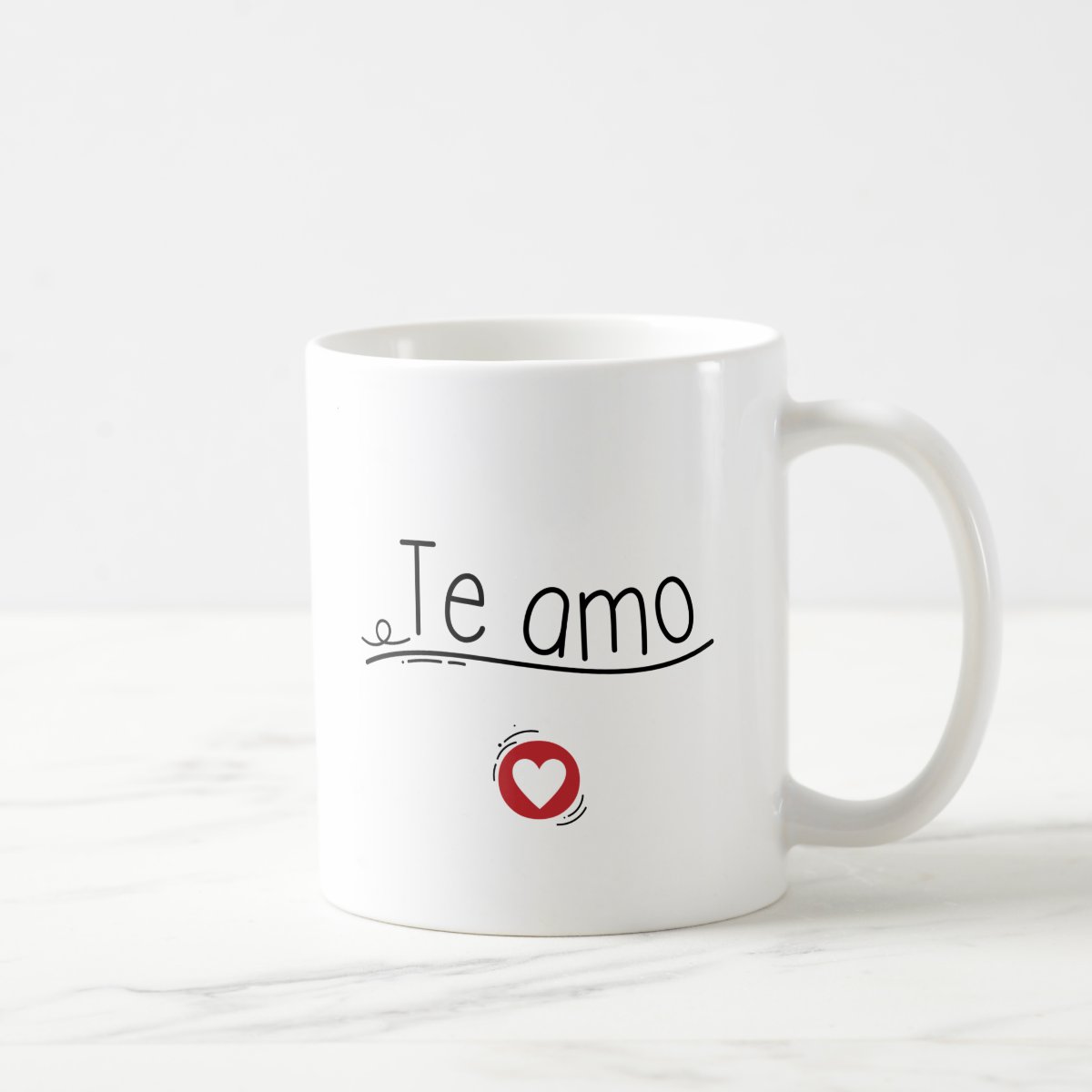 Caneca Personalizada de Presente de Dia dos Namorados Te Amo