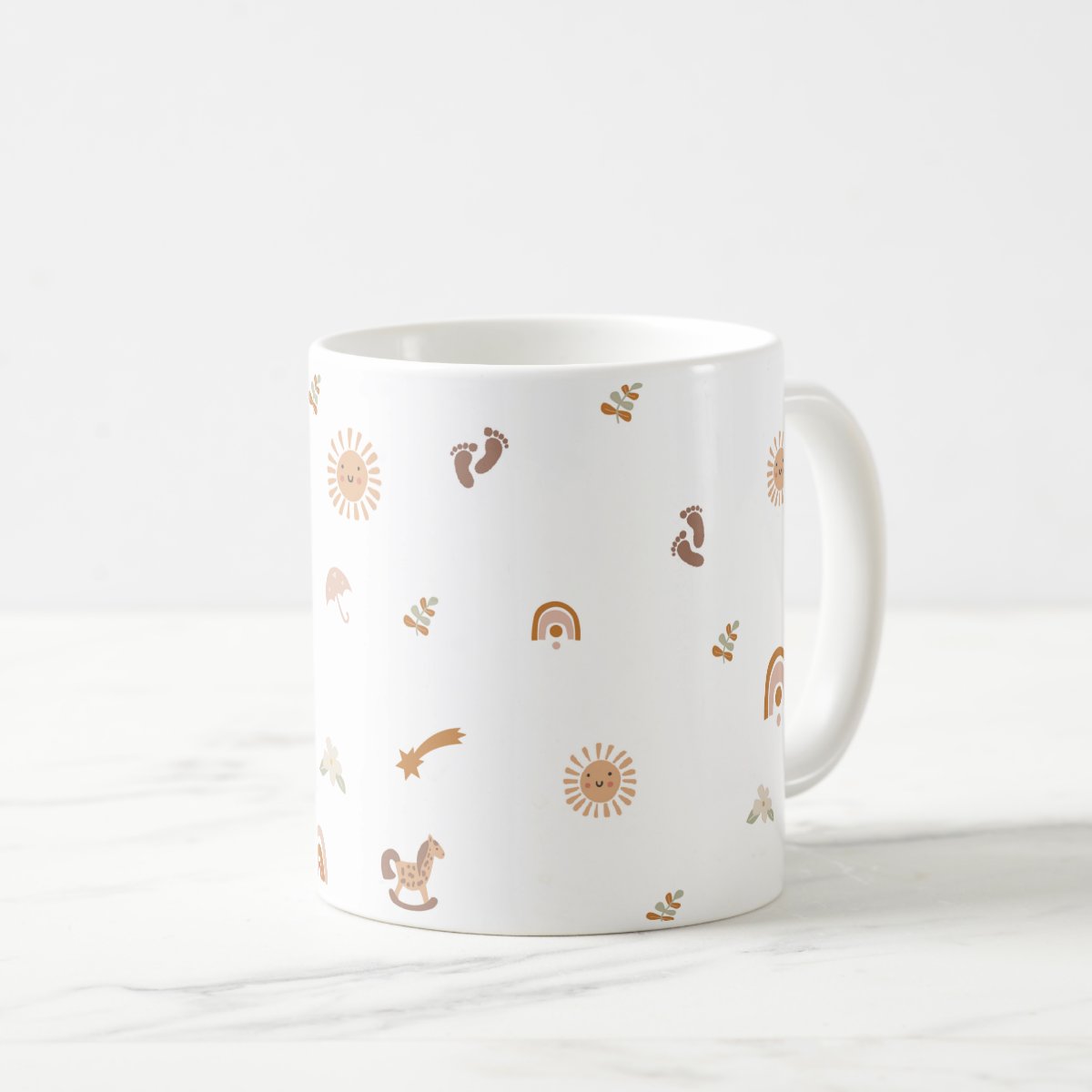 Caneca Revelação Grávidez Boho Estou a Caminho Bisavó