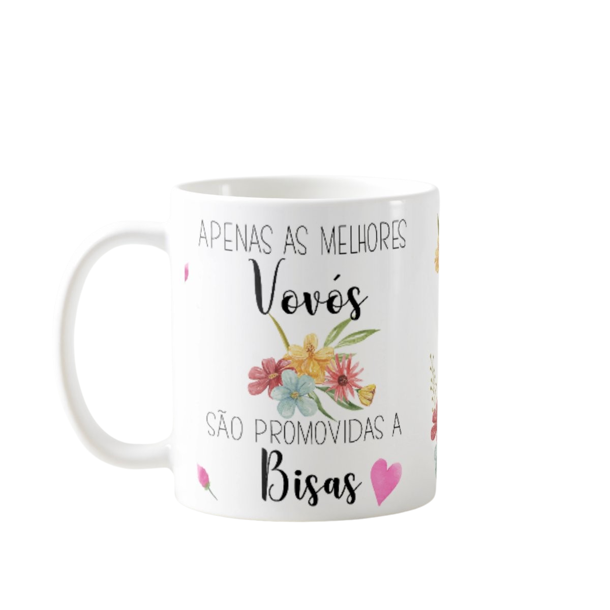 Caneca Delicada Presente Especial para Vovó Promovida a Bisa - Anúncio de Gravidez (Avós)
