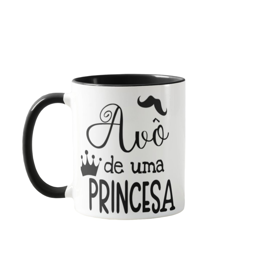 Caneca Presente Para Dia Dos Avós Avô De Uma Princesa - Família (Avô)