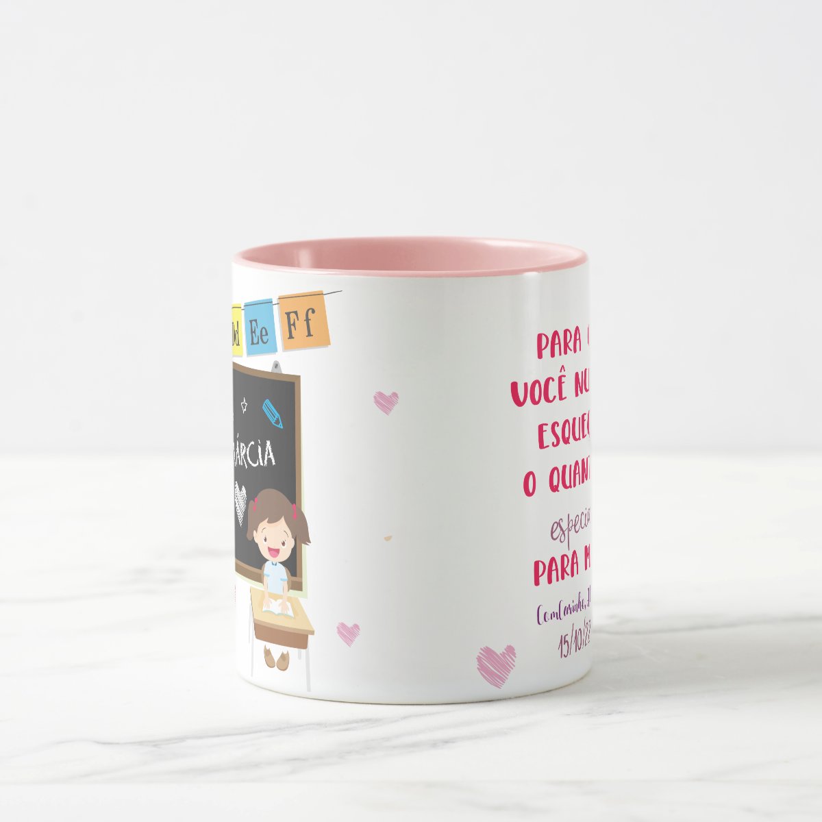 Caneca Personalizada Professora com agradecimento Aluna