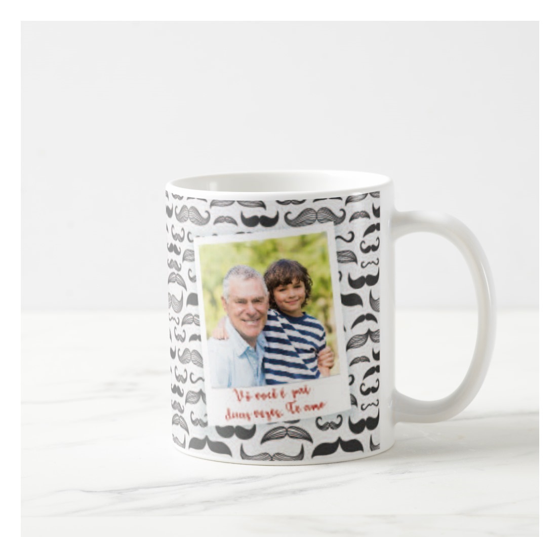 Caneca Vovô Café com Amor e Alegria Presente Perfeito