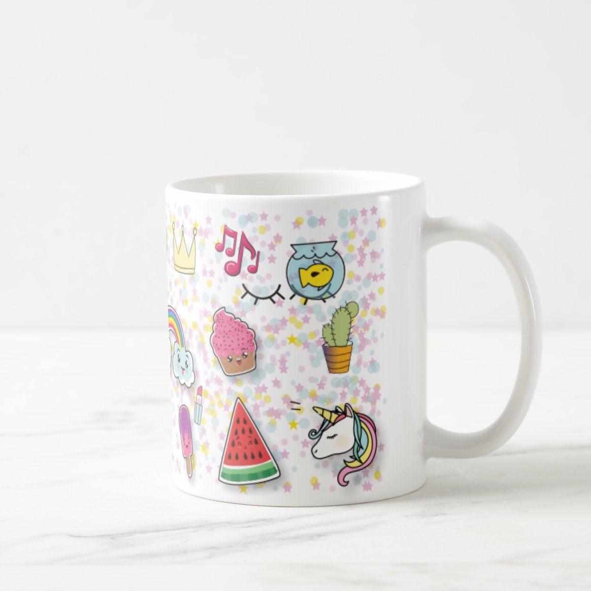 Caneca Infantil Unicórnio de Presente Criativo Menina Avatar