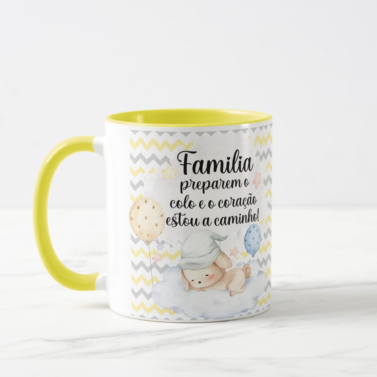 Caneca Presente Revelação De Gravidez Para Família - Anúncio de Gravidez (Família/Geral)