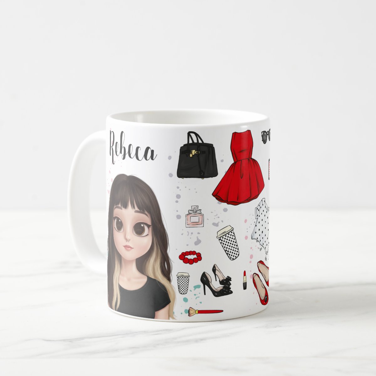 Caneca Personalizada Presente Criativo Mulher Estilosa Moda