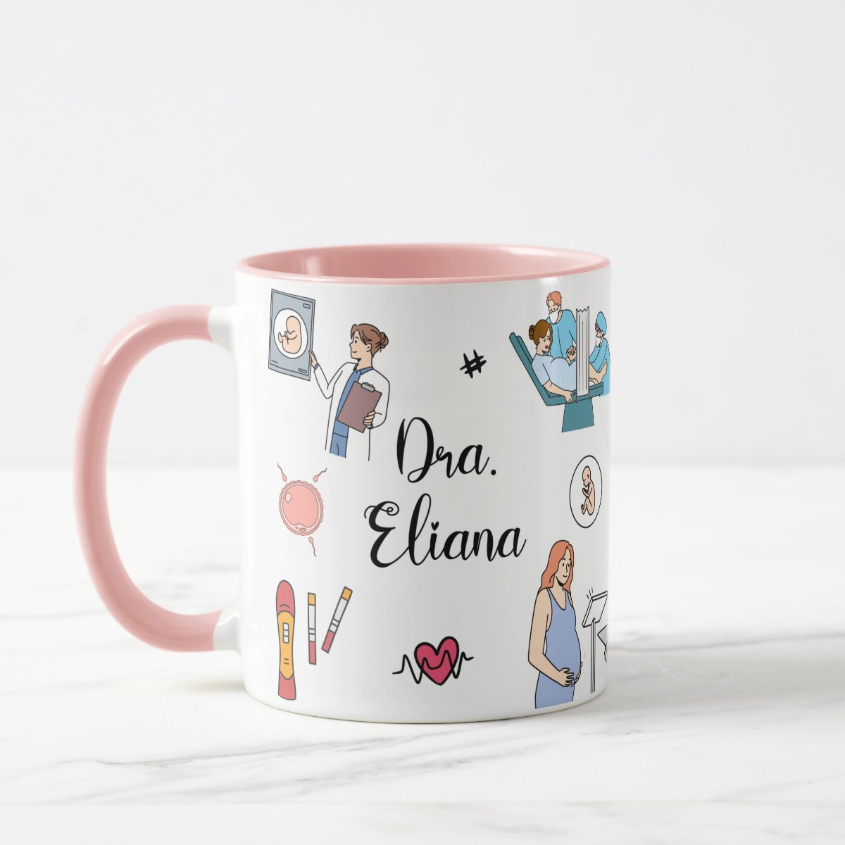 Caneca Presente Personalizada Médica Ginecologista Obstetra