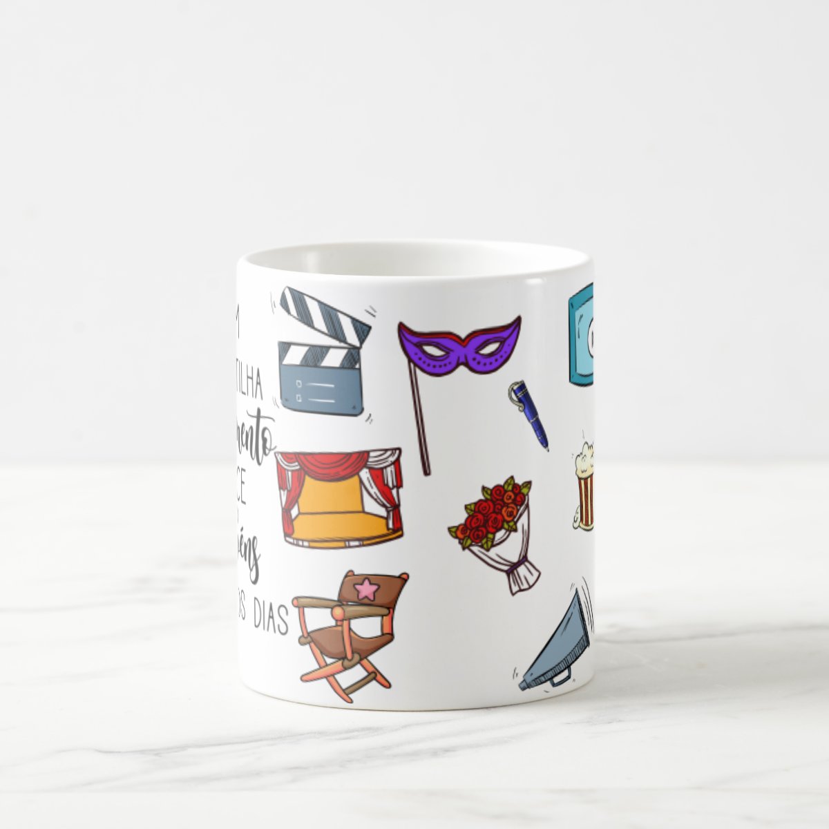 Caneca de Presente Dia dos Professores Professora de Teatro