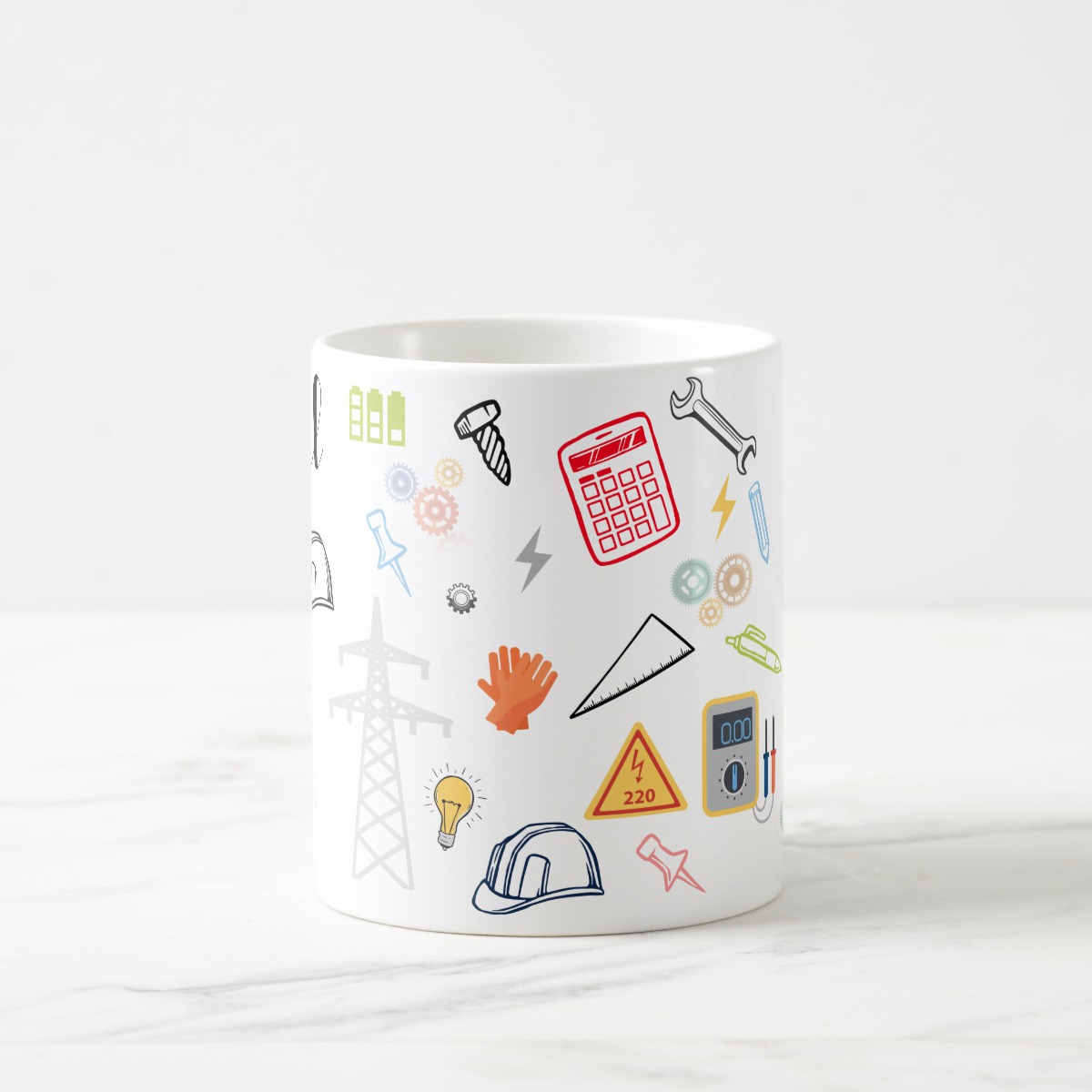 Caneca Criativa Engenharia Elétrica Profissão Engenheiro