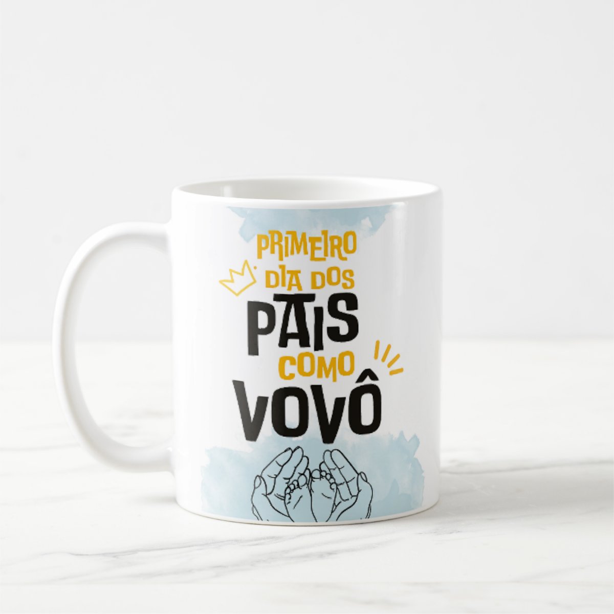 Caneca Personalizada Família Primeiro Dia dos Pais Como Vovô
