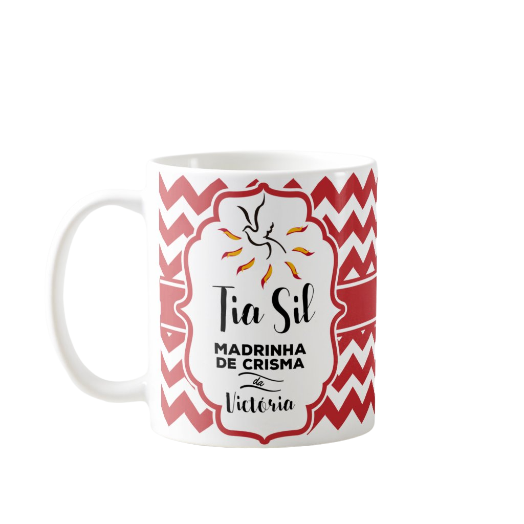 Caneca Personalizada Presente Crismando Madrinha de Crisma