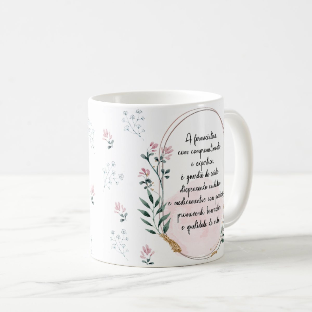 Caneca Profissão Farmácia Presente Farmacêutica