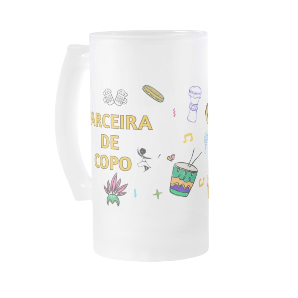 Copo de Cerveja Presente Criativo Amiga Parceira Samba