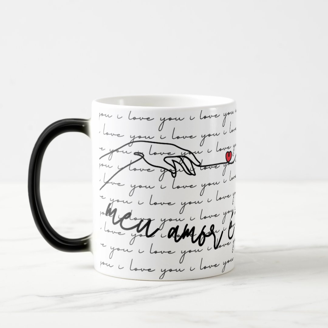 Caneca Mágica Presente Criativo Romântico Casal Namorados