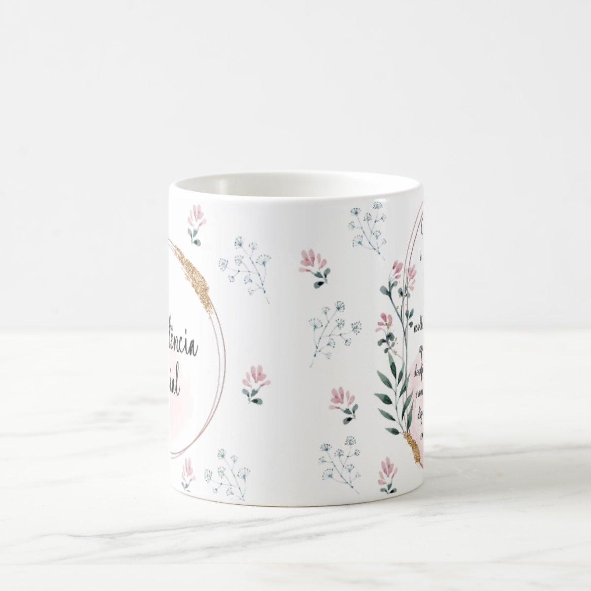 Caneca Feminina Delicada Presente Assistente Social
