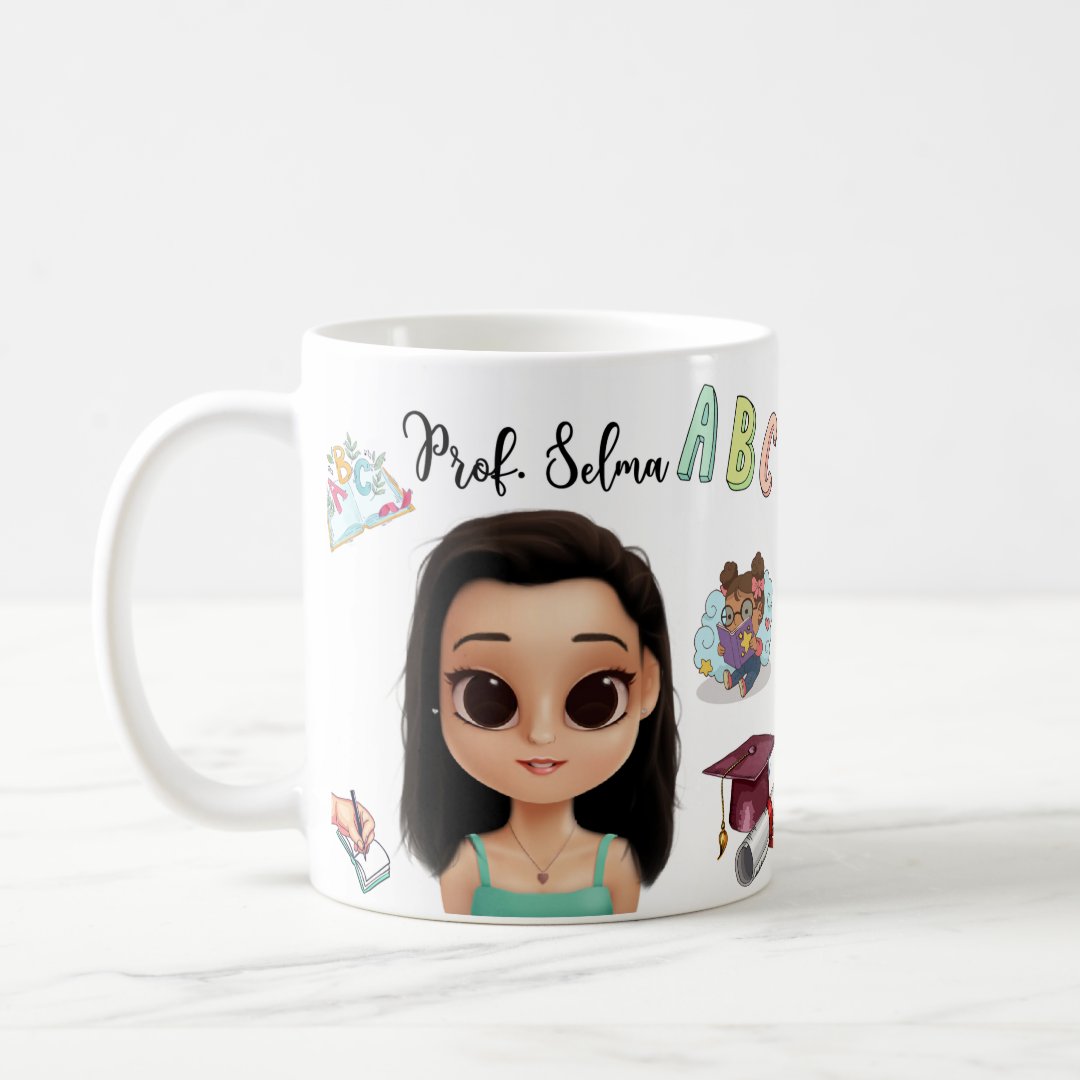 Caneca Personalizada Presente Professora de Alfabetização