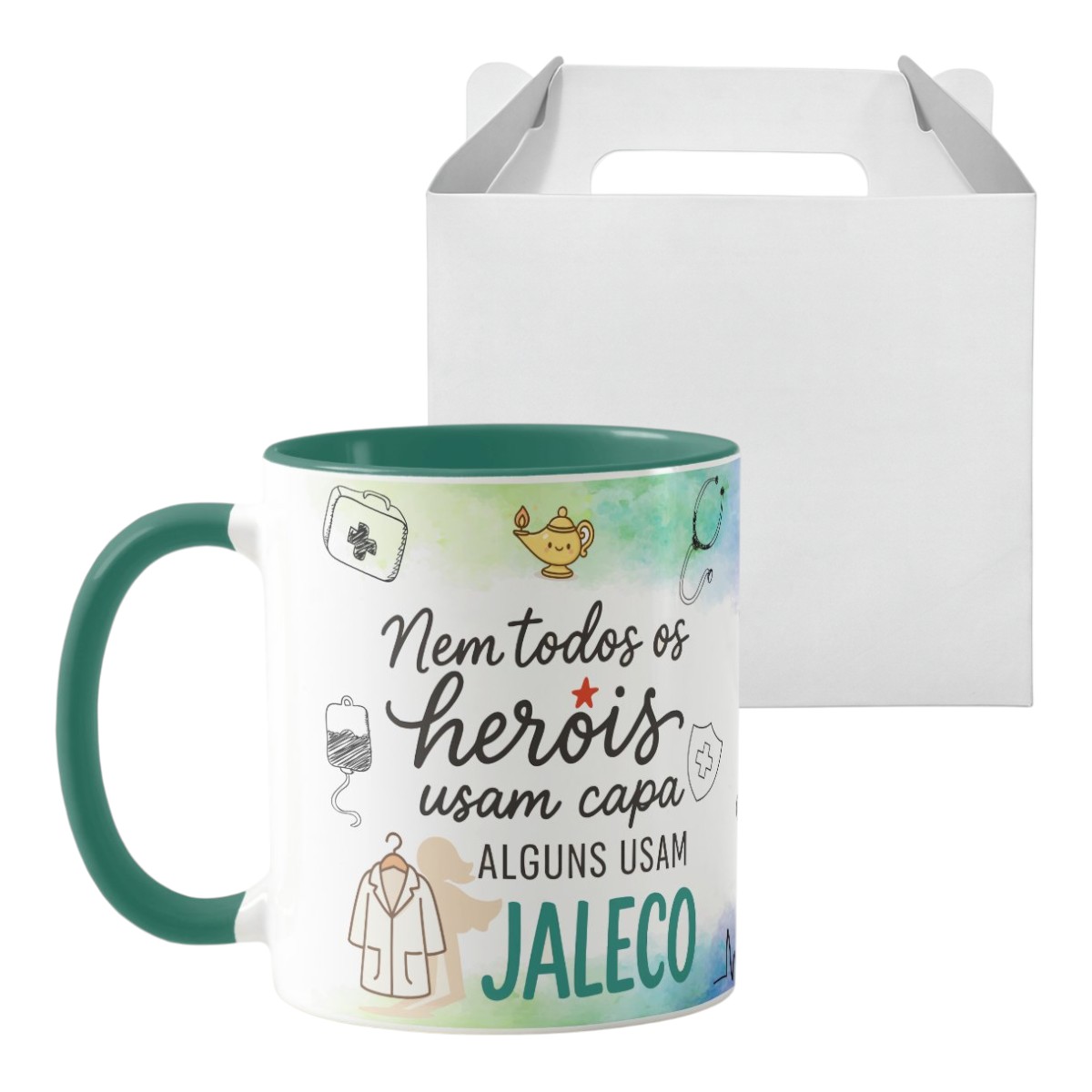Caneca Personalizada Enfermagem Presente Enfermeira Pronta Entrega - Profissões (Enfermeiro(a))