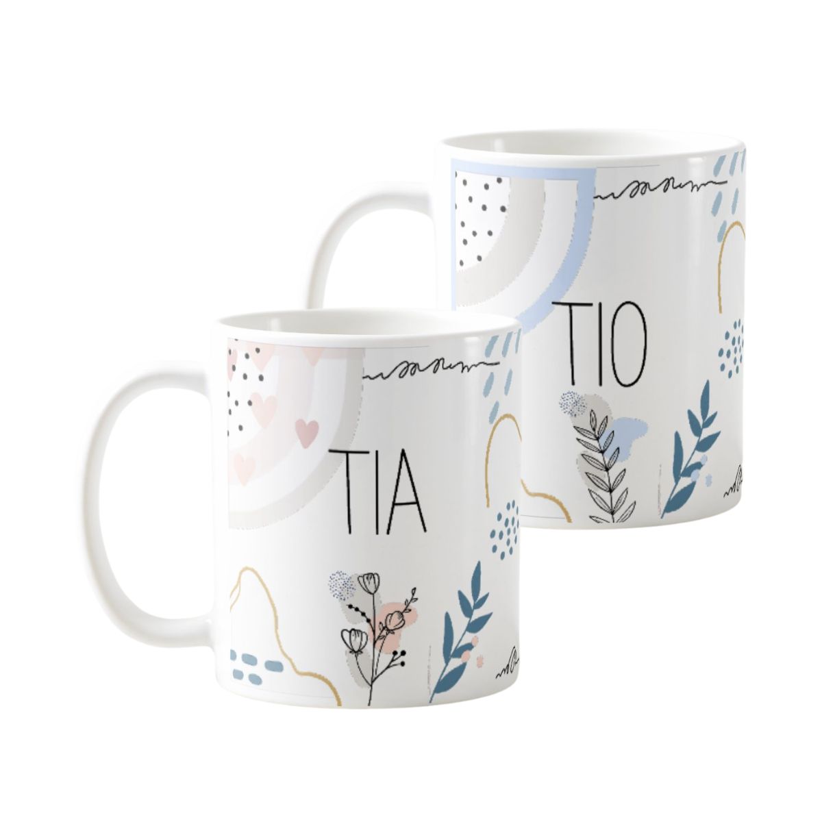 Kit Presente Moderno Especial Titio e Titia Minimalista - Família (Tio(a))