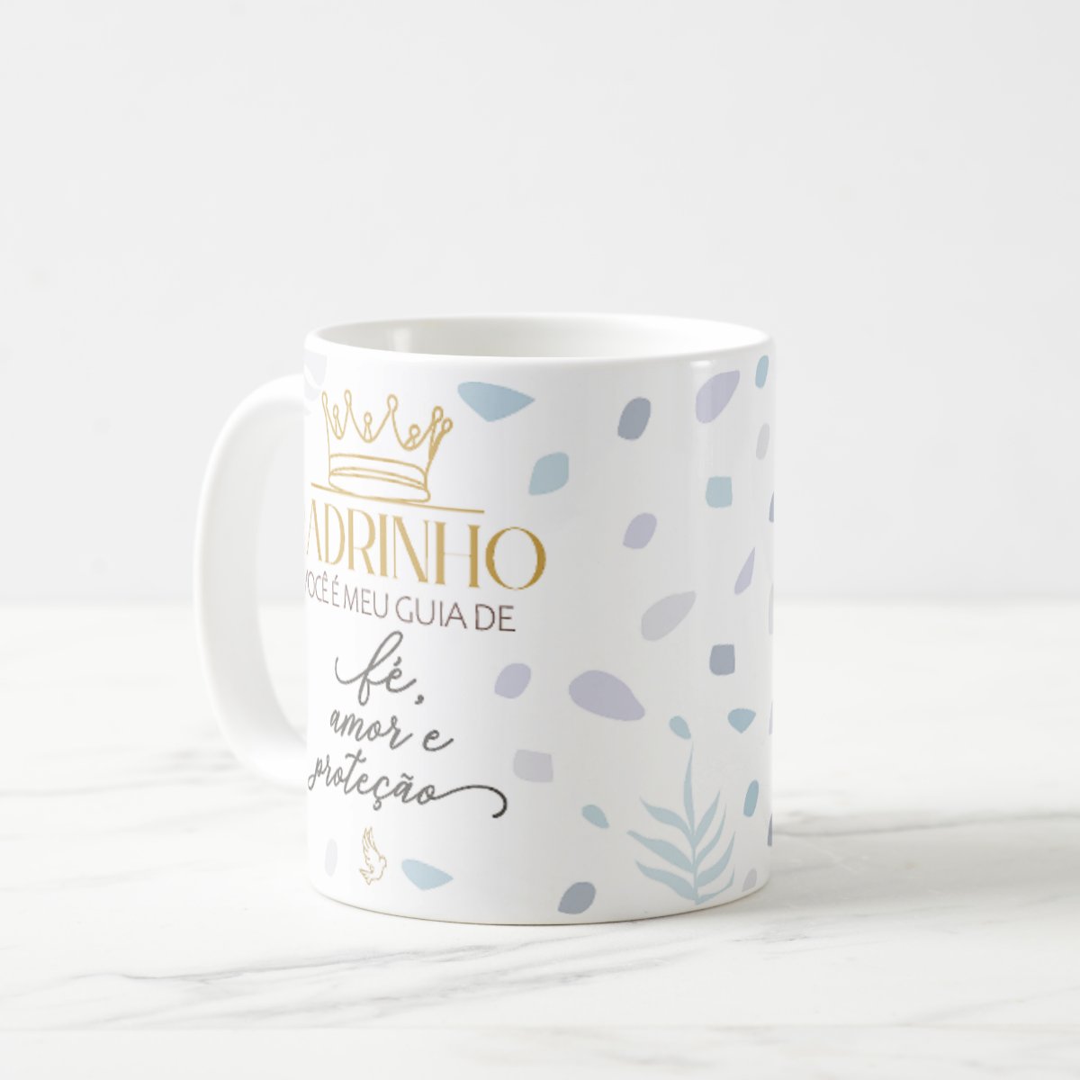 Caneca Personalizada Padrinho Presente Proteção e Amor