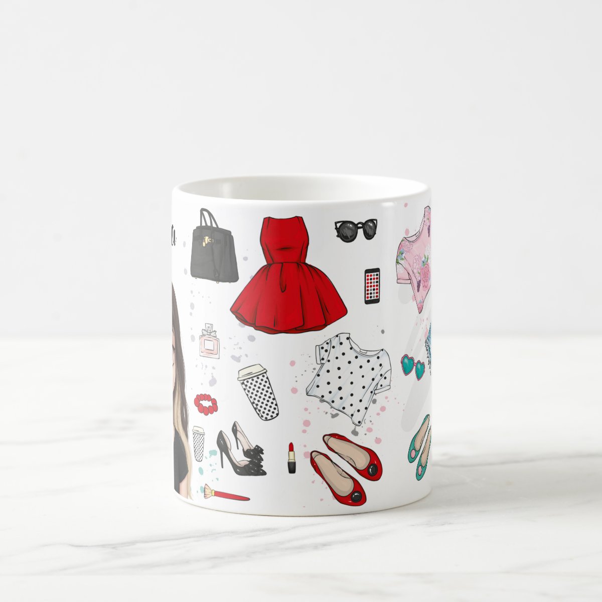 Caneca Personalizada Presente Criativo Mulher Estilosa Moda