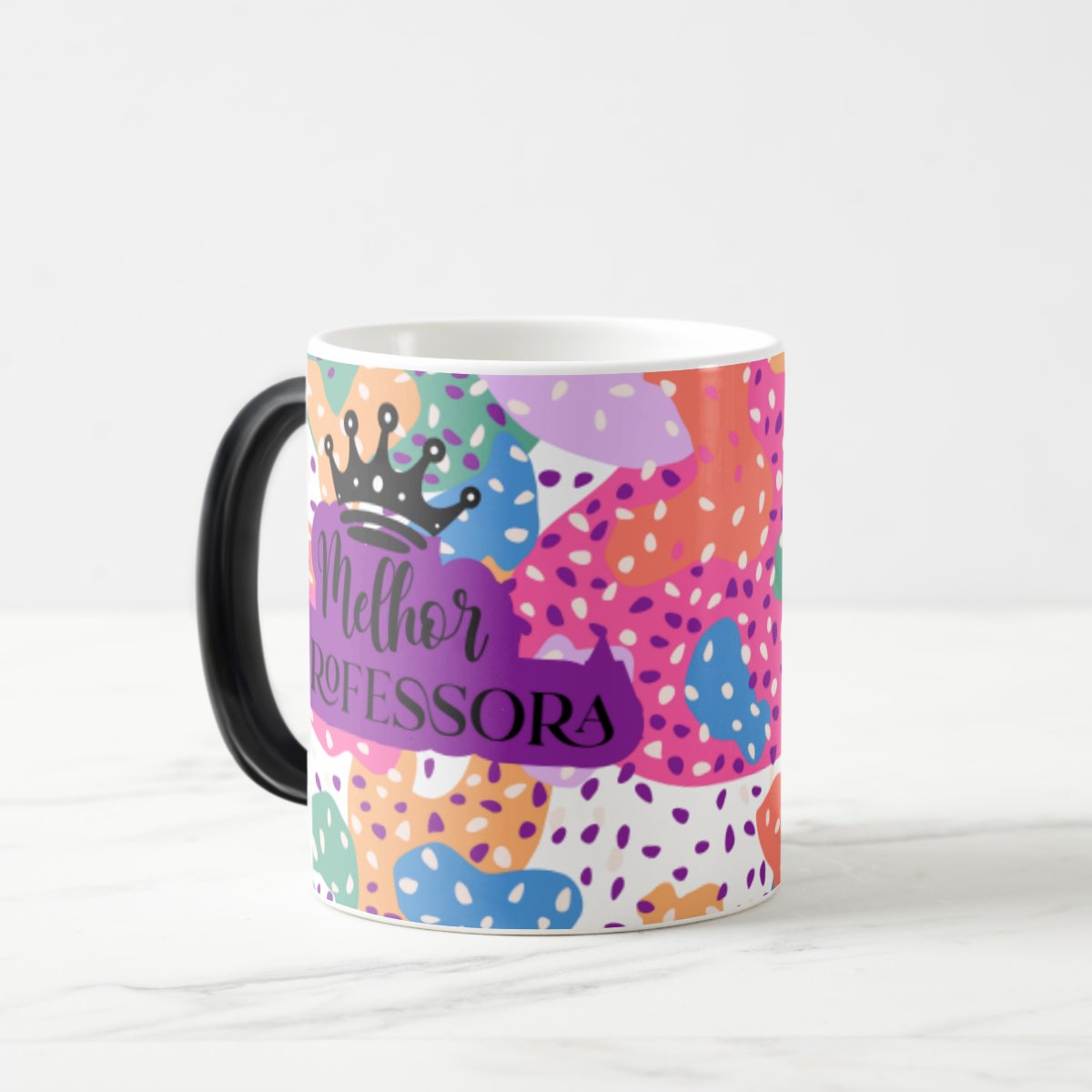 Caneca Mágica Personalizada Criativa Melhor Professora Profª