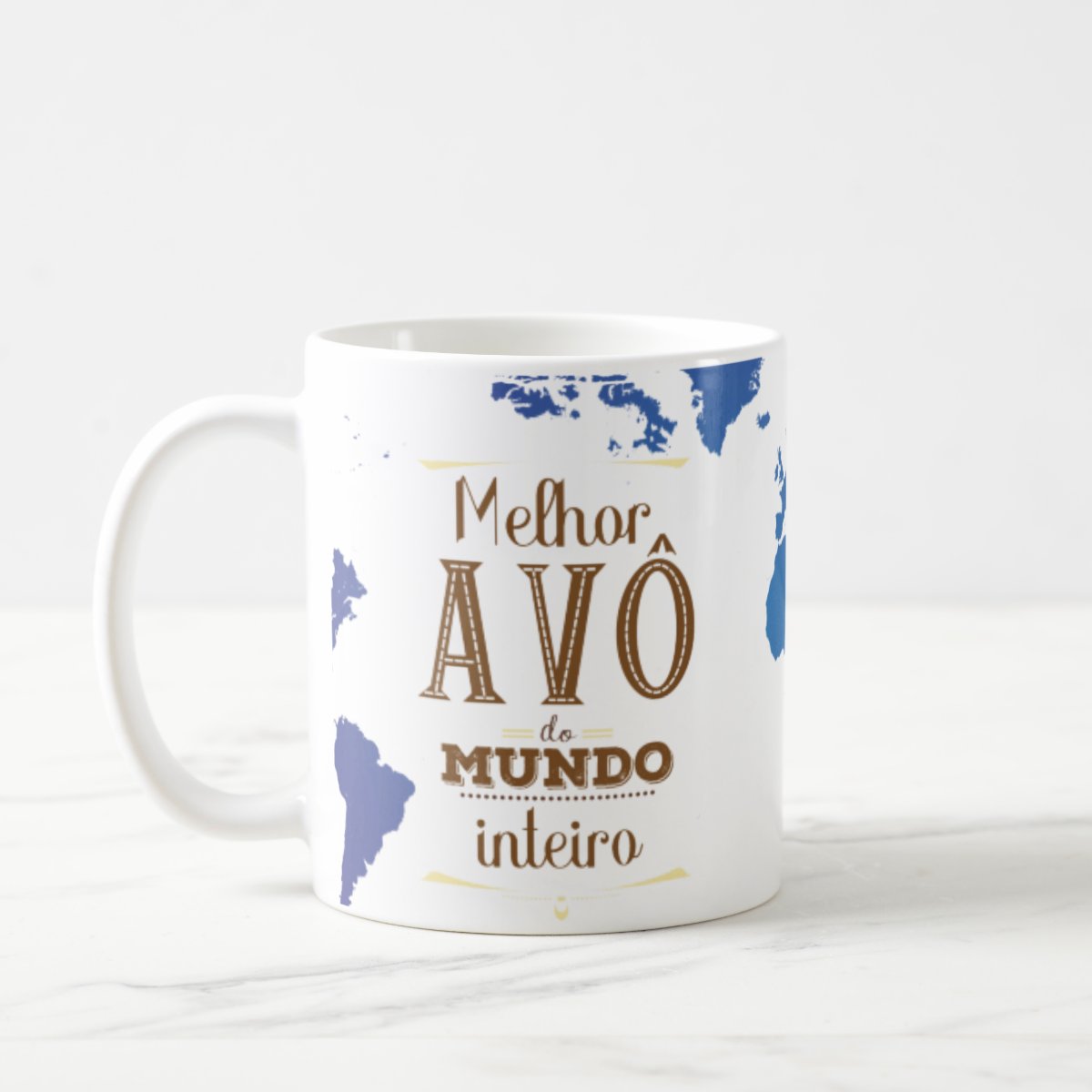 Caneca Presente Especial Melhor Avô do Mundo Inteiro - Família (Avó/Avô)