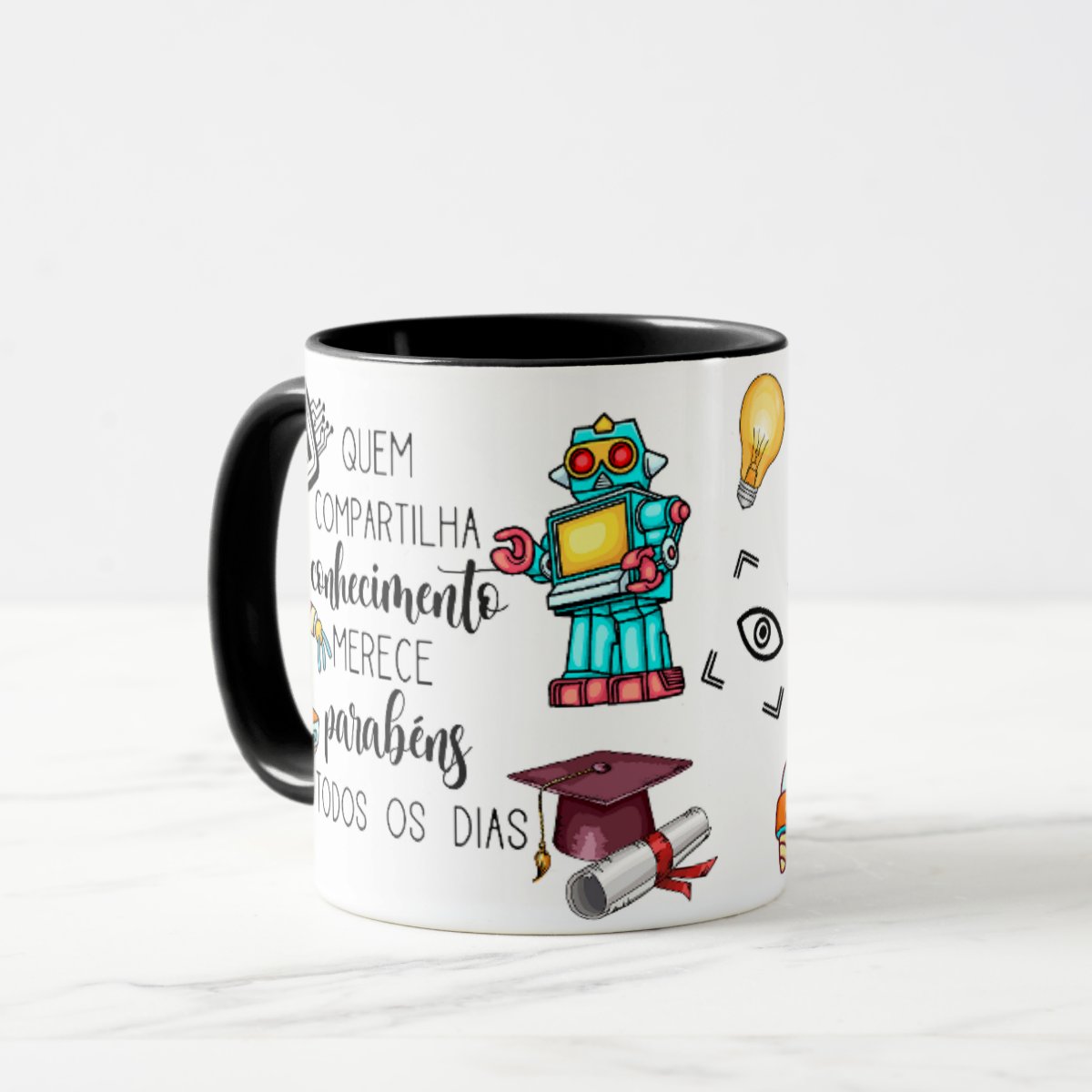 Caneca Presente Dia dos Professores Professora de Robótica