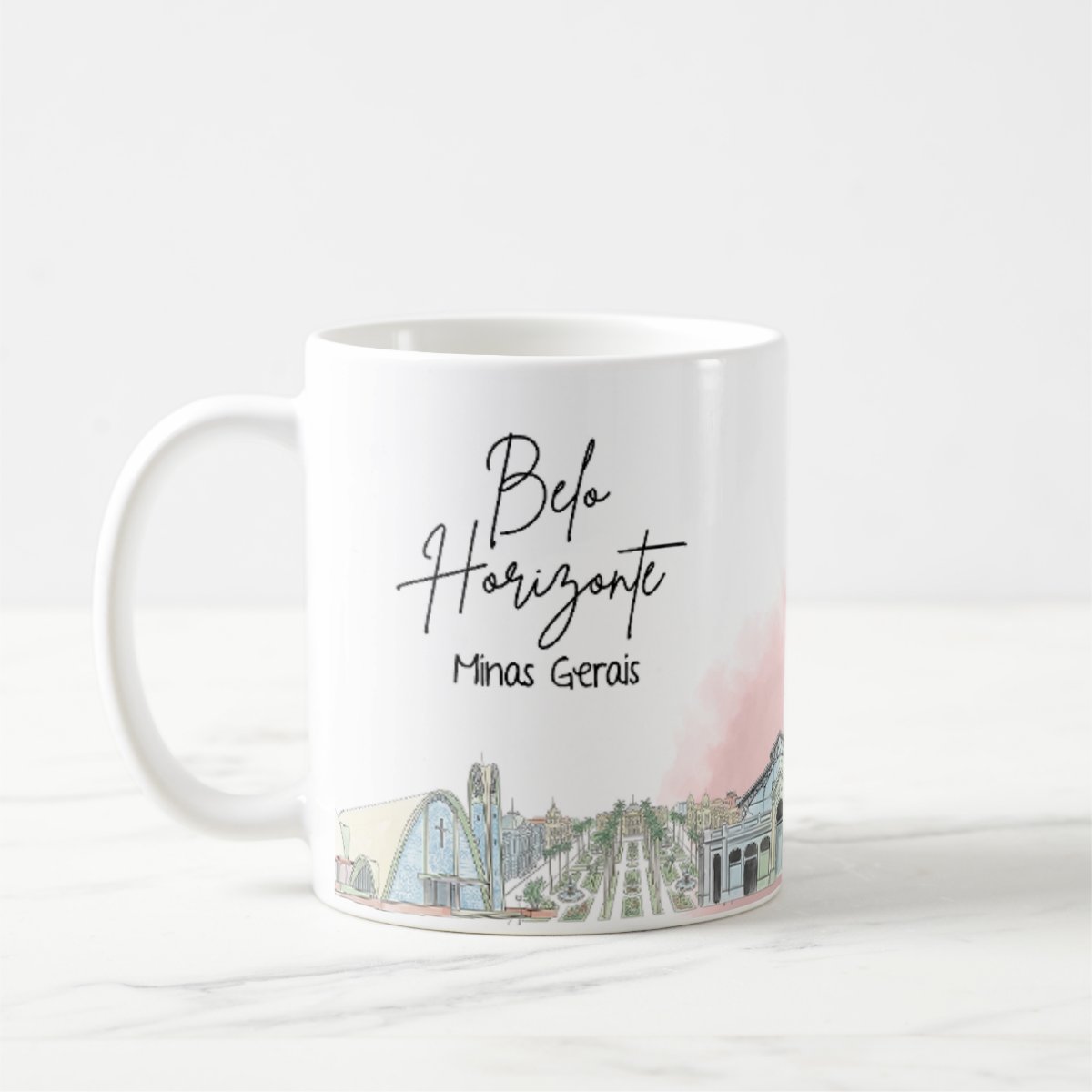 Caneca Personalizada Minas Gerais Lembrança Cidade Belo Horizonte